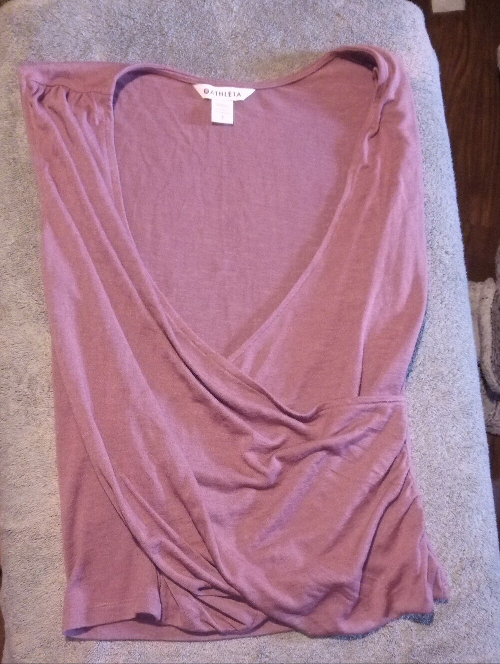 Athleta Dusty Rose Crossover V-Neck Top